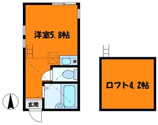 ユナイト日吉リューデスハイムの物件間取画像